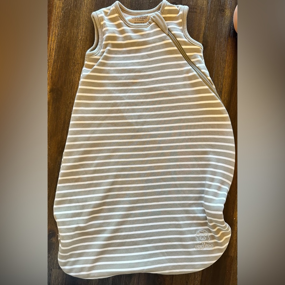 4 Season Classic Baby Sleeping Bag, Merino Wool & Organic Cotton, Earth